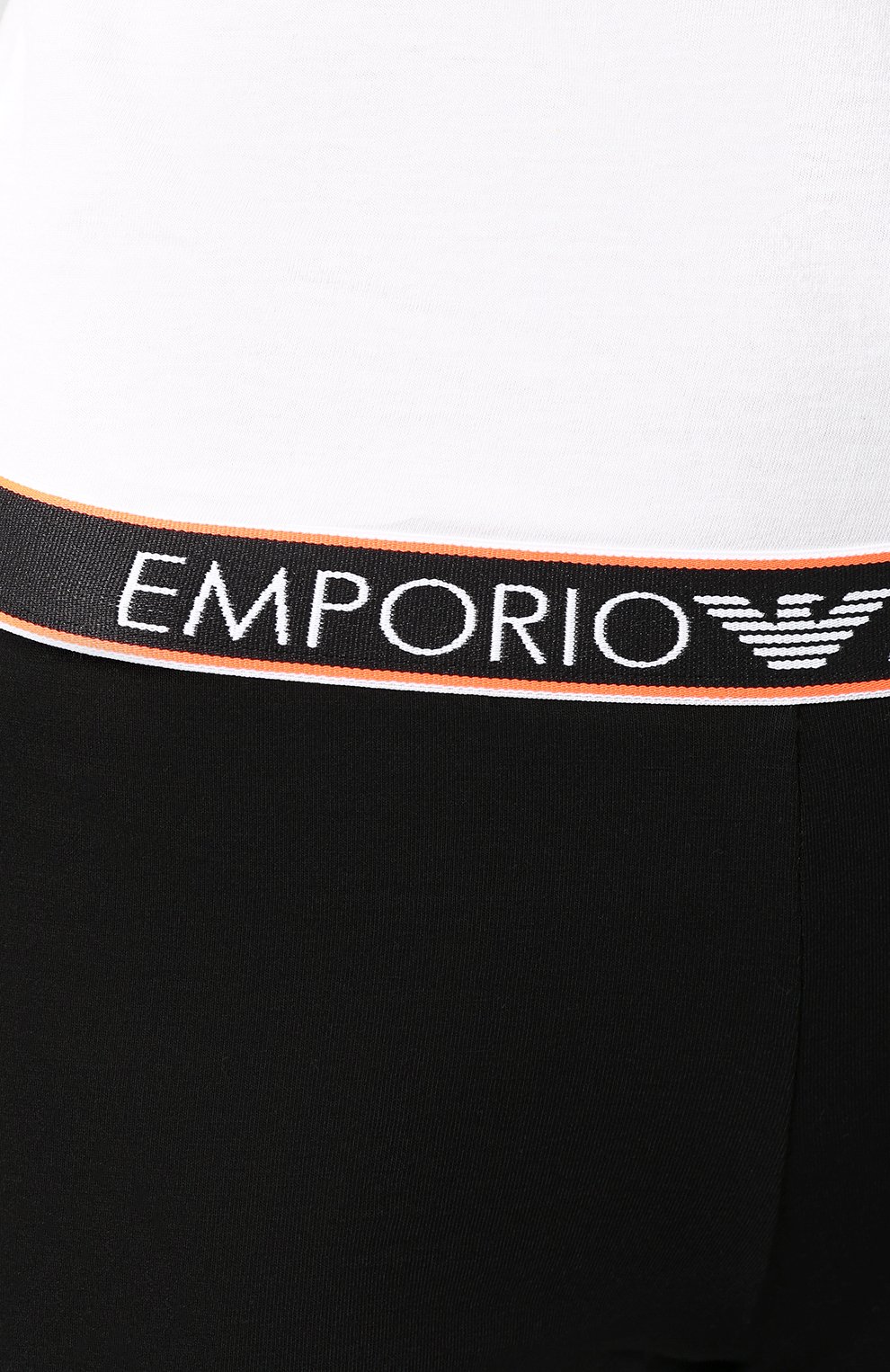 Хлопковые легинсы EMPORIO ARMANI черного цвета по цене 8995 руб., арт. 164162/0P317, фото 5 Хлопковые легинсы EMPORIO ARMANI, арт. 164162/0P317, фото 5