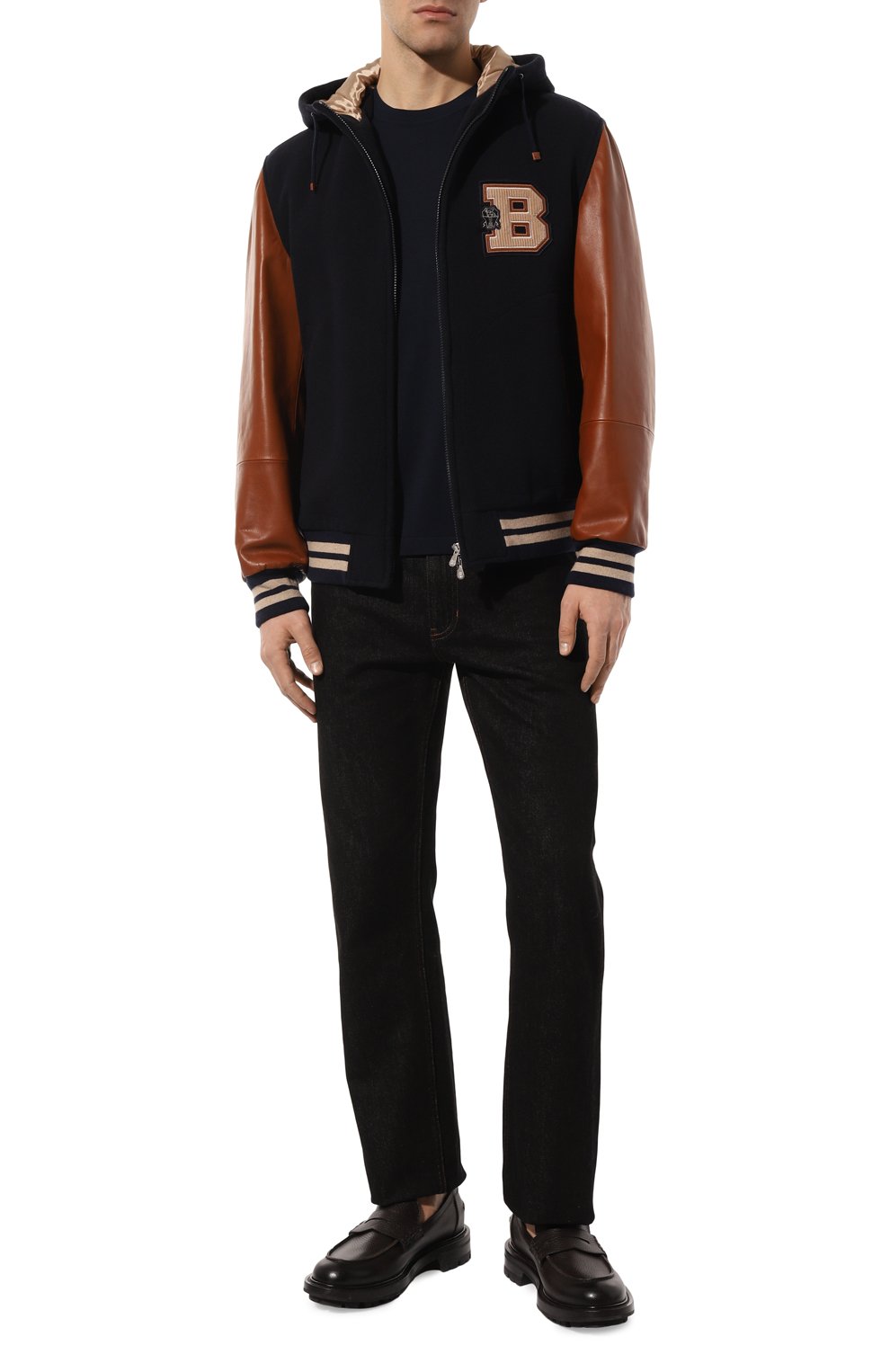 Комбинированный бомбер BRUNELLO CUCINELLI, арт. MY4141967, фото 2