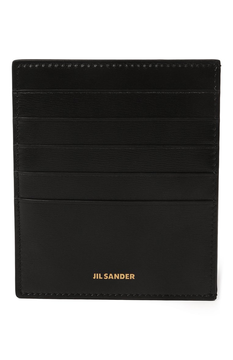 Женский кожаный футляр для кредитных карт JIL SANDER черного цвета, арт. J07VL0005-P4840 | Фото 1 (Материал: Натуральная кожа; Нос: Не проставлено)