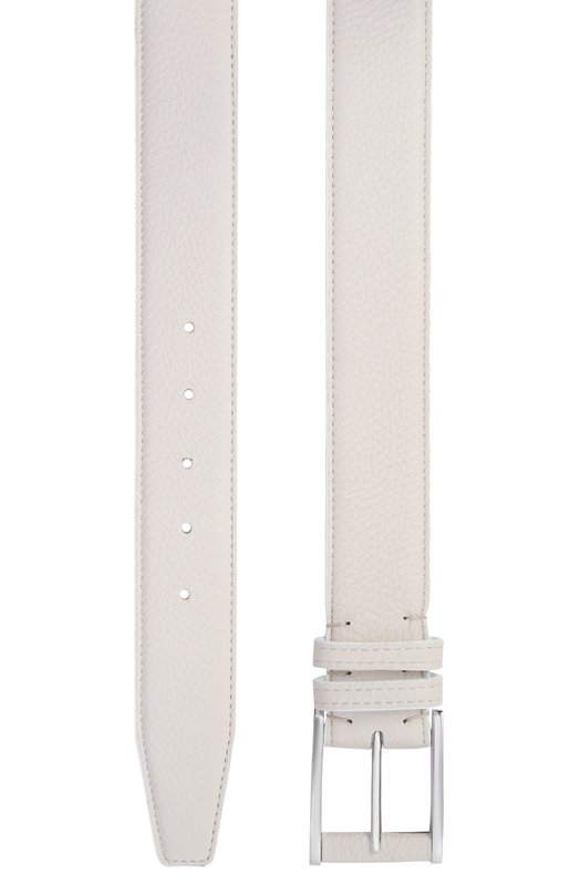 Кожаный ремень Kiton USC7140N00126_001 Кремовый  USC7140N00126_001 Фото 3