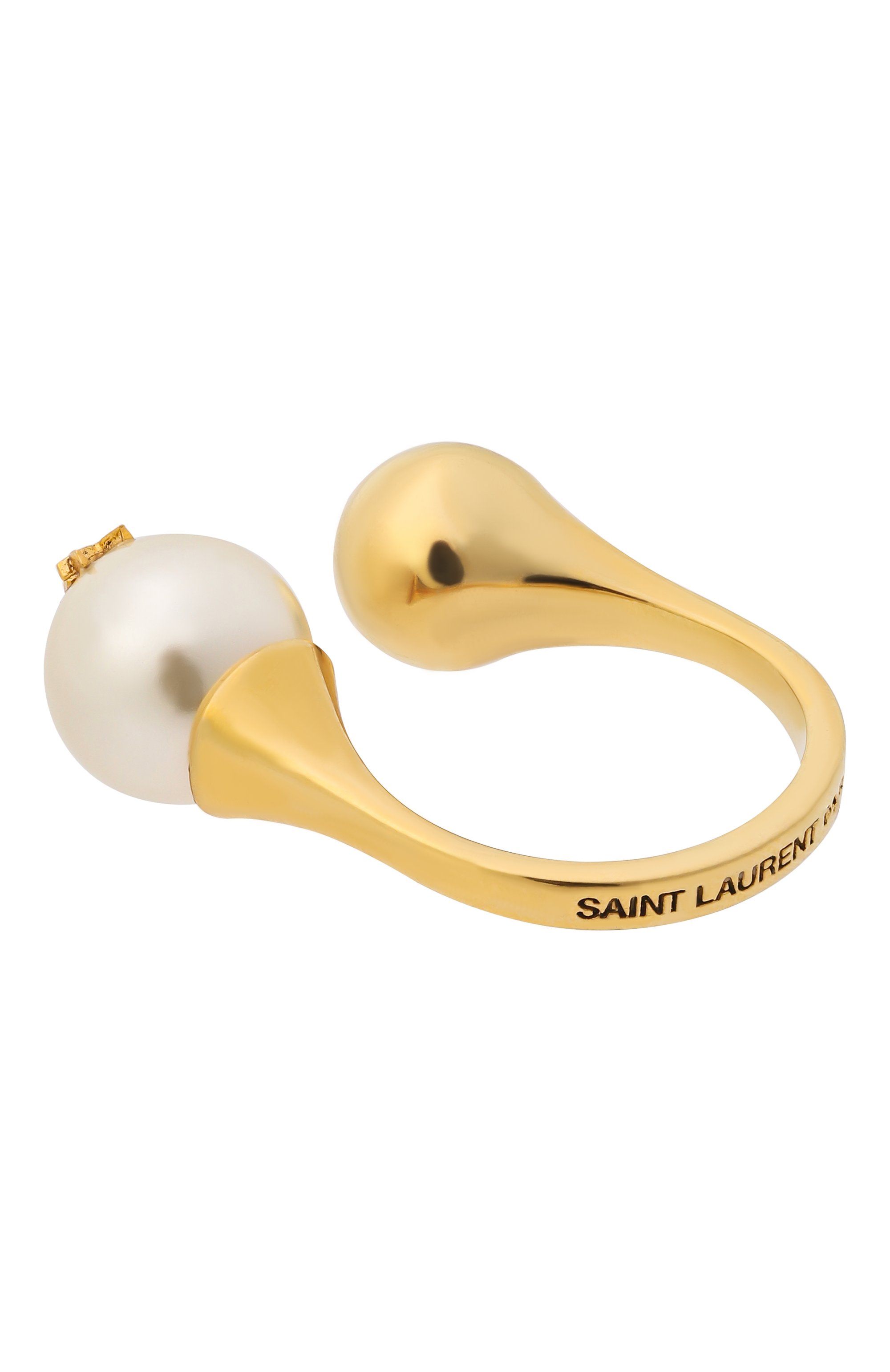 Кольцо SAINT LAURENT золотого цвета по цене 49100 руб., арт. 698278/Y1526 9366, фото 3 Кольцо SAINT LAURENT, арт. 698278/Y1526 9366, фото 3
