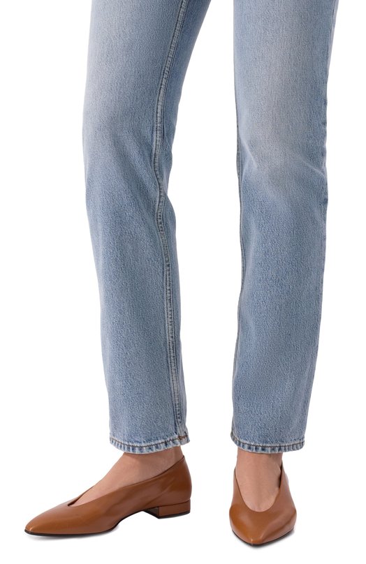 Кожаные балетки Rebecca Loro Piana FAN3737 Коричневый  FAN3737 Фото 2