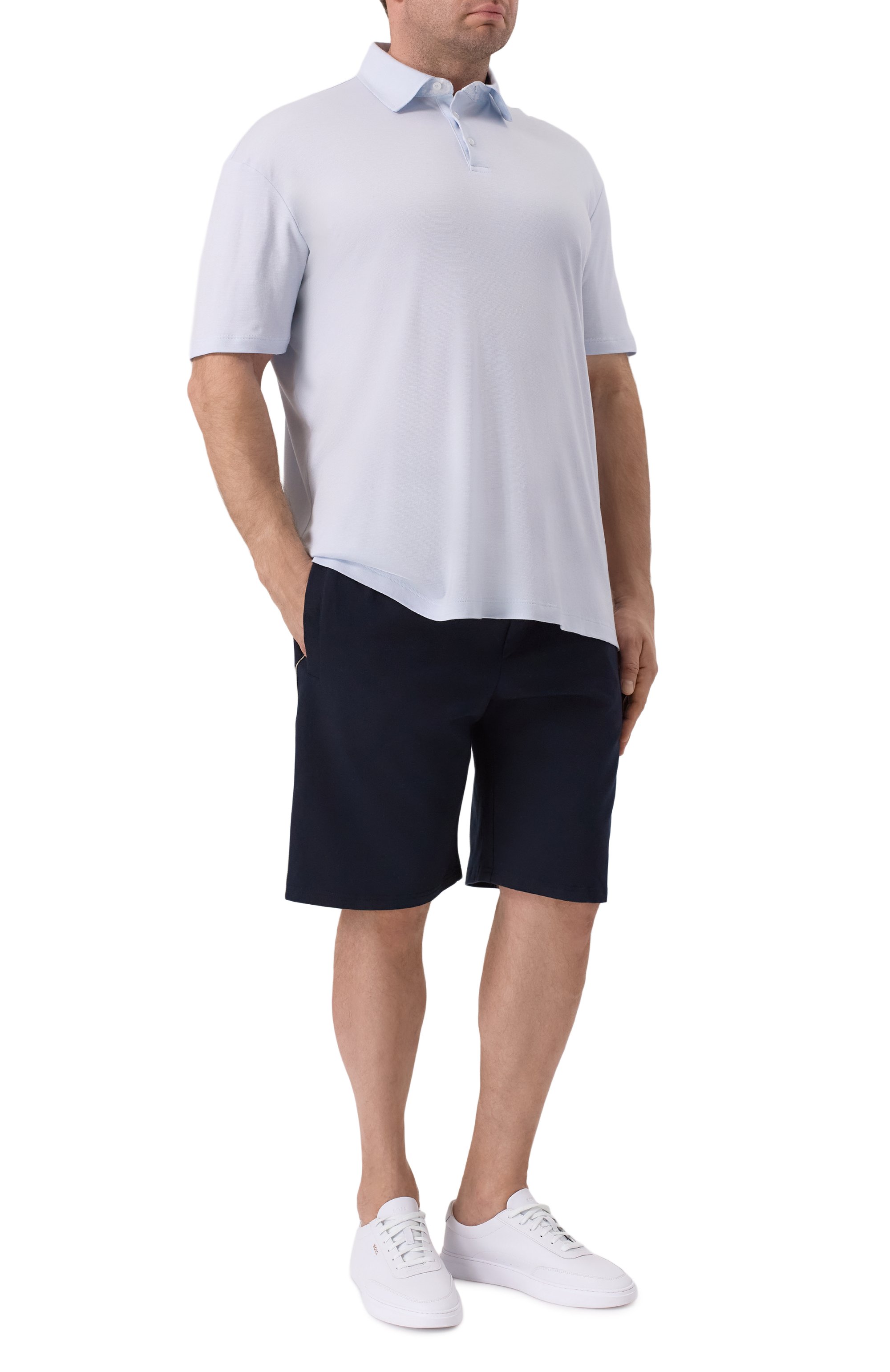 Шорты из лиоцелла и хлопка PAUL&SHARK, арт. 26411806_001, фото 2