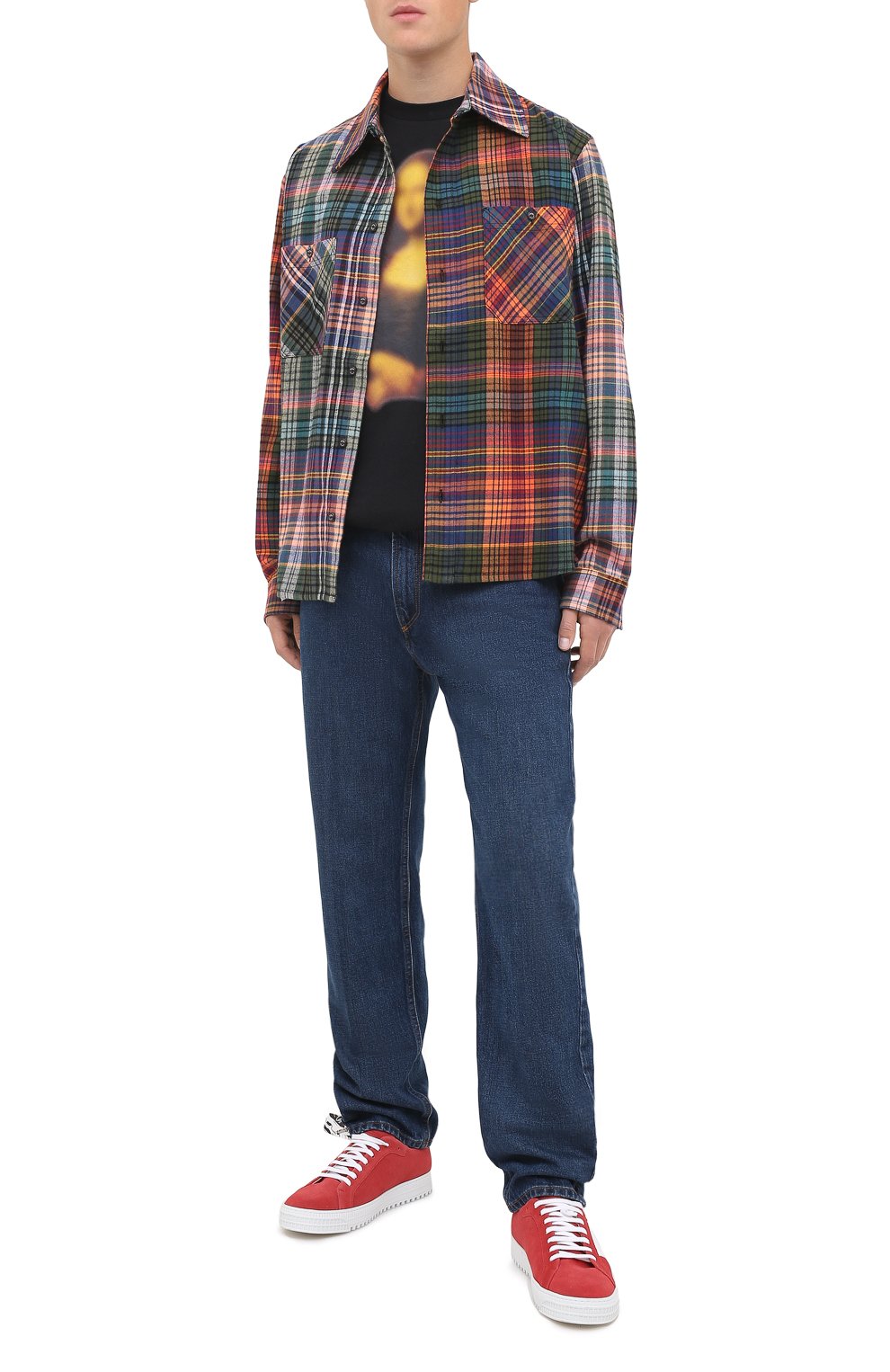 Хлопковая рубашка OFF-WHITE, арт. 0MGA133E20FAB0012010, фото 2