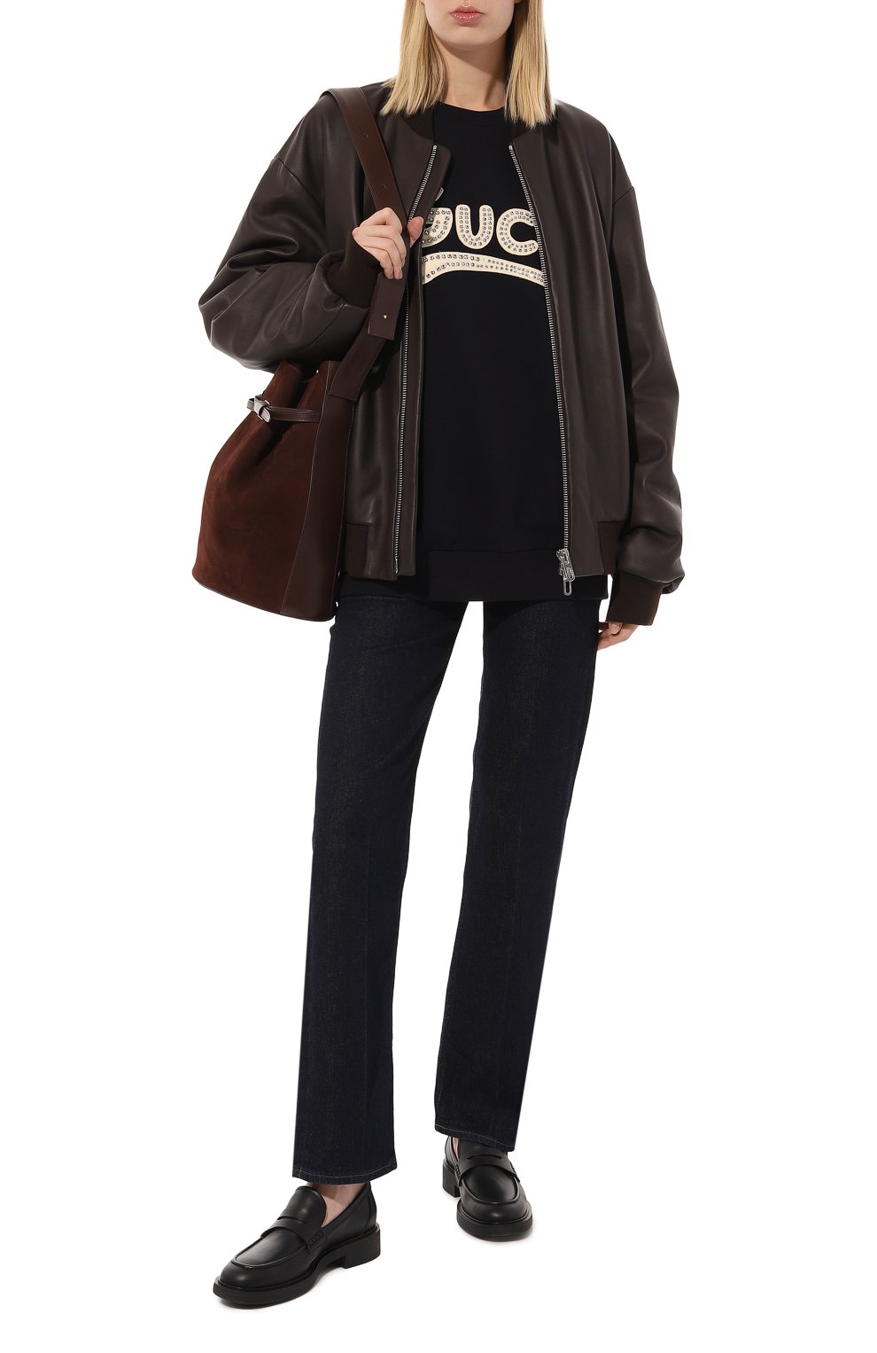 Хлопковый свитшот GUCCI, арт. 617964 XJDDK, фото 2