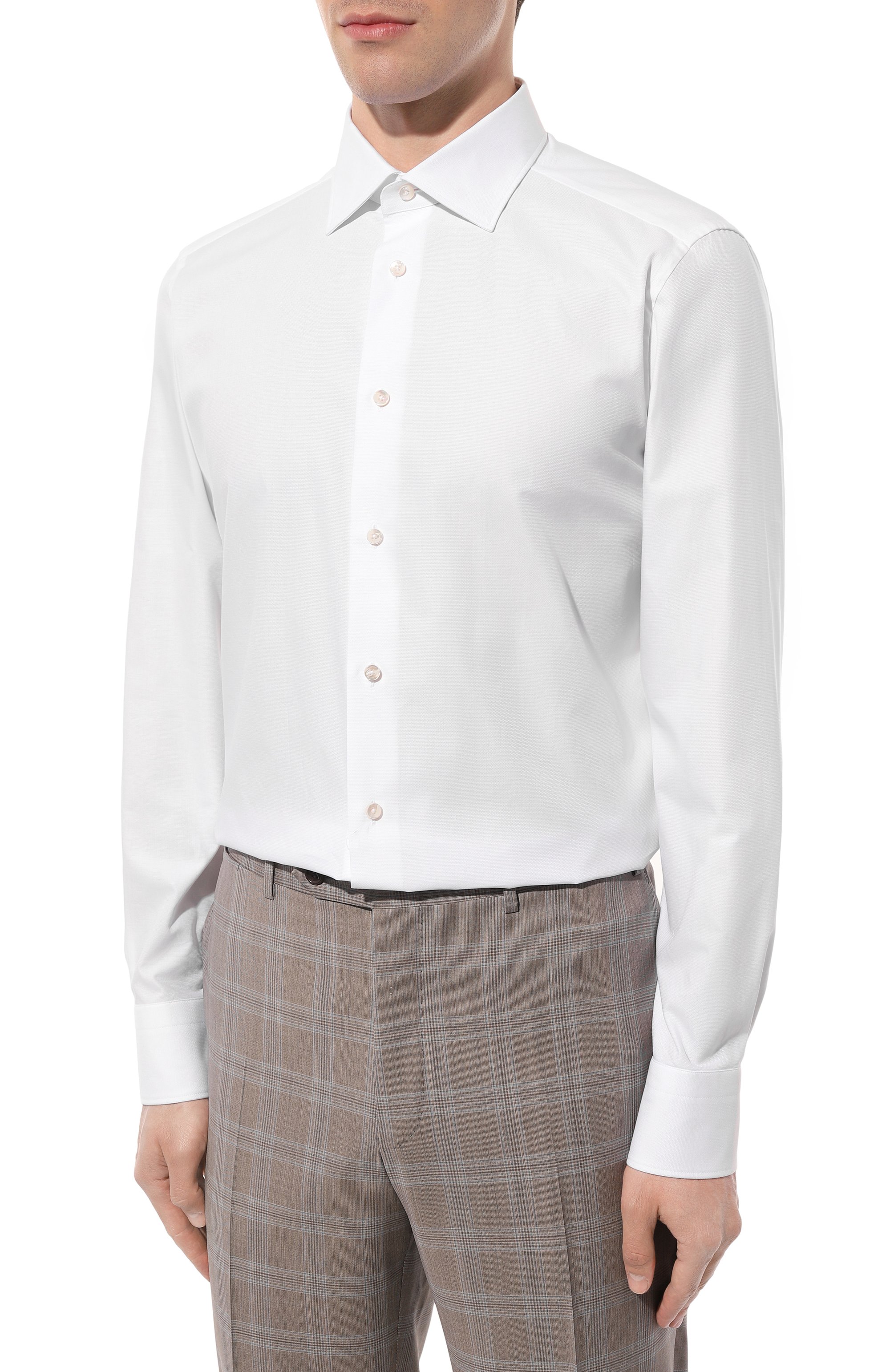 Хлопковая сорочка ZEGNA, арт. 701032A7/9MS0JI, фото 3