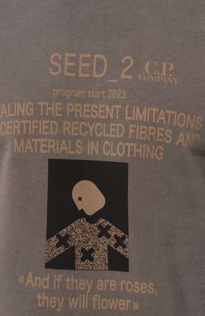 Хлопковый свитшот C.P. COMPANY, арт. 14CMSS341A-006529N, фото 5