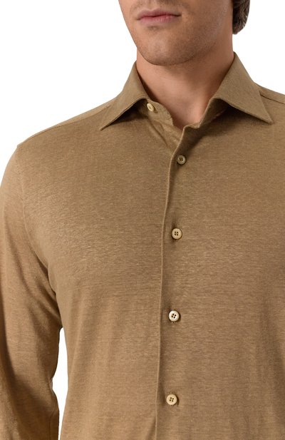 Льняная рубашка MVST, арт. SLIM/GABRIELLE/R0UND/800-JERSEY, фото 5