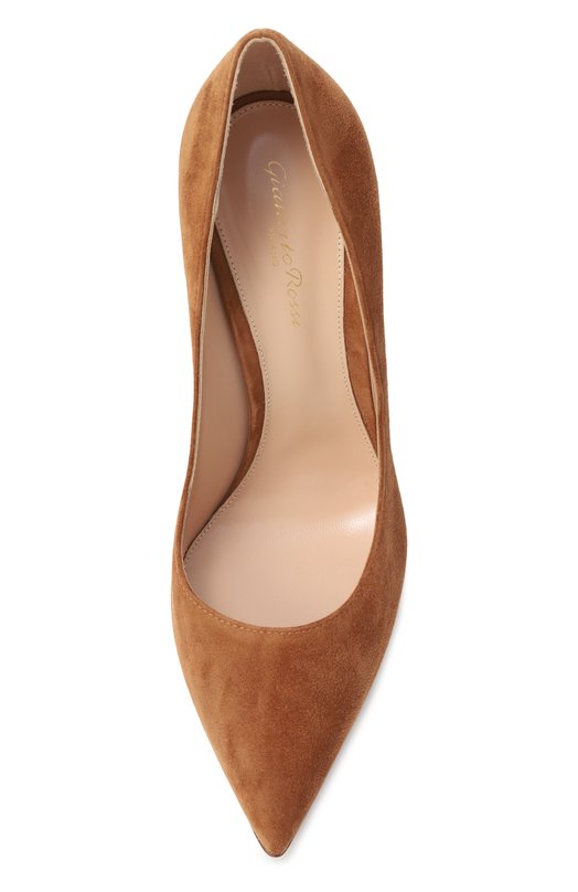 Замшевые туфли Gianvito 105 Gianvito Rossi G28470.15RIC.CAMSELL Коричневый  G28470.15RIC.CAMSELL Фото 6