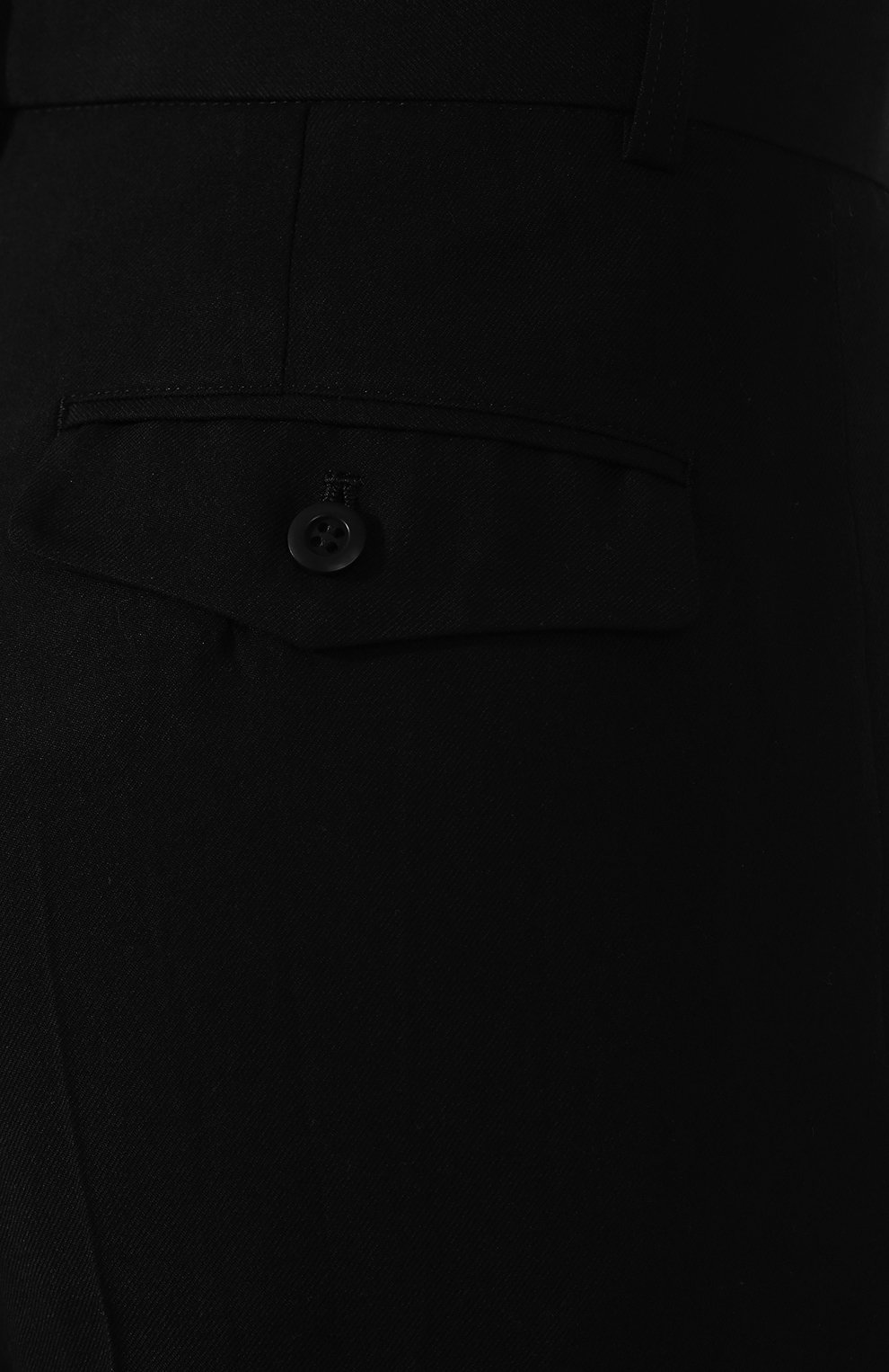 Брюки из смеси шерсти и вискозы YOHJI YAMAMOTO черного цвета по цене 47400 руб., арт. FZ-P53-101, фото 5 Брюки из смеси шерсти и вискозы YOHJI YAMAMOTO, арт. FZ-P53-101, фото 5
