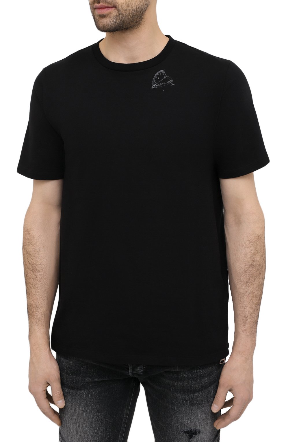 Хлопковая футболка  SAINT LAURENT, арт. 632713/YBWG2, фото 3