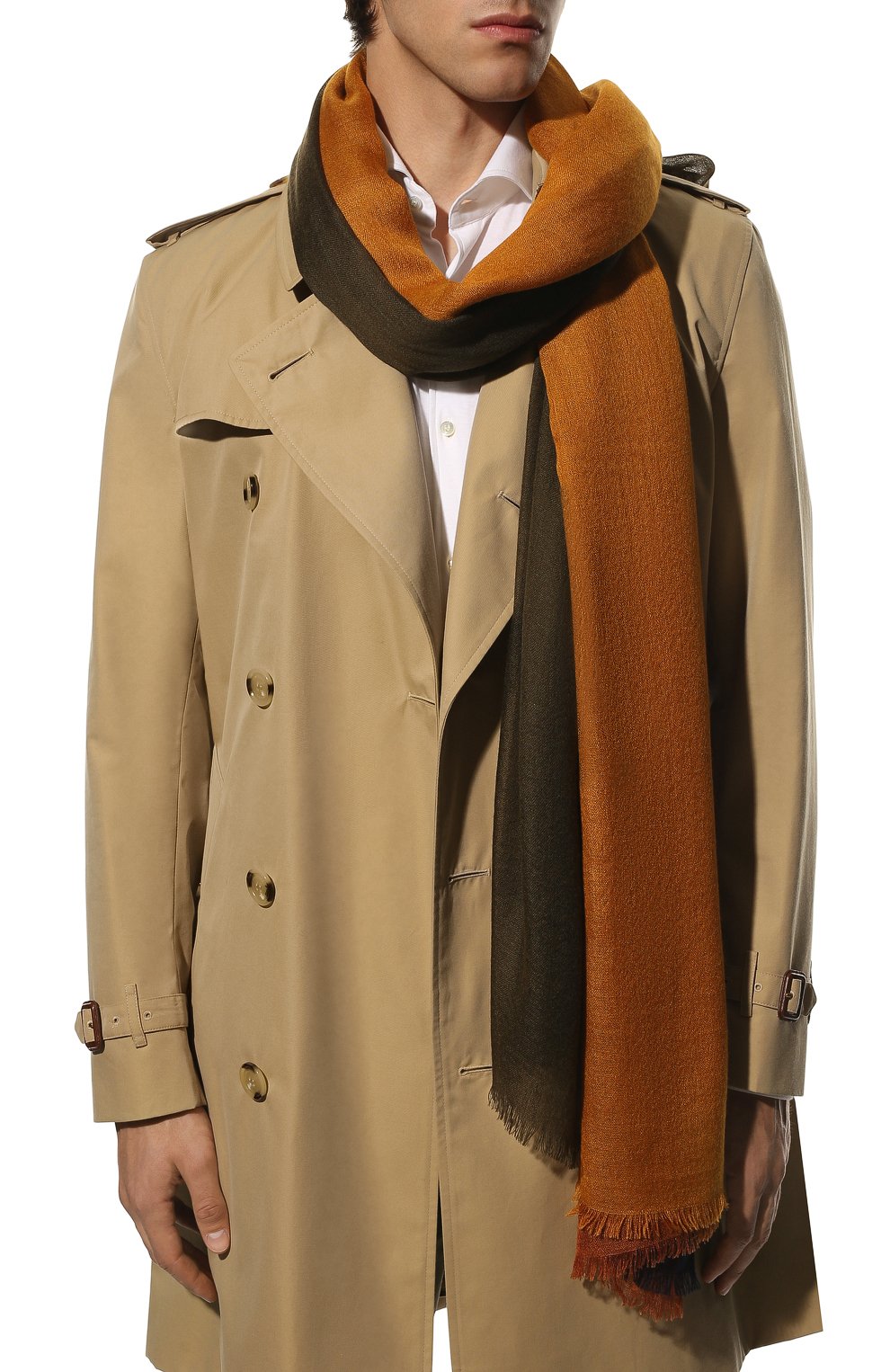 Двусторонний шарф из кашемира и шелка LORO PIANA, арт. FAF6131, фото 2