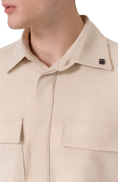 Рубашка GRAN SASSO кремового цвета по цене 46850 руб., арт. 95150/58202, фото 5 Рубашка GRAN SASSO, арт. 95150/58202, фото 5