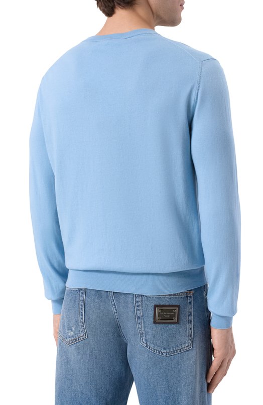 Хлопковый джемпер MVST MS61-653MU Голубой  MS61-653MU Фото 4