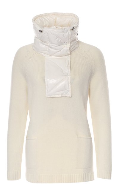 Свитер с карманами и высоким пуховым воротником MONCLER, арт. B2-093-92882-00-95112, фото 1
