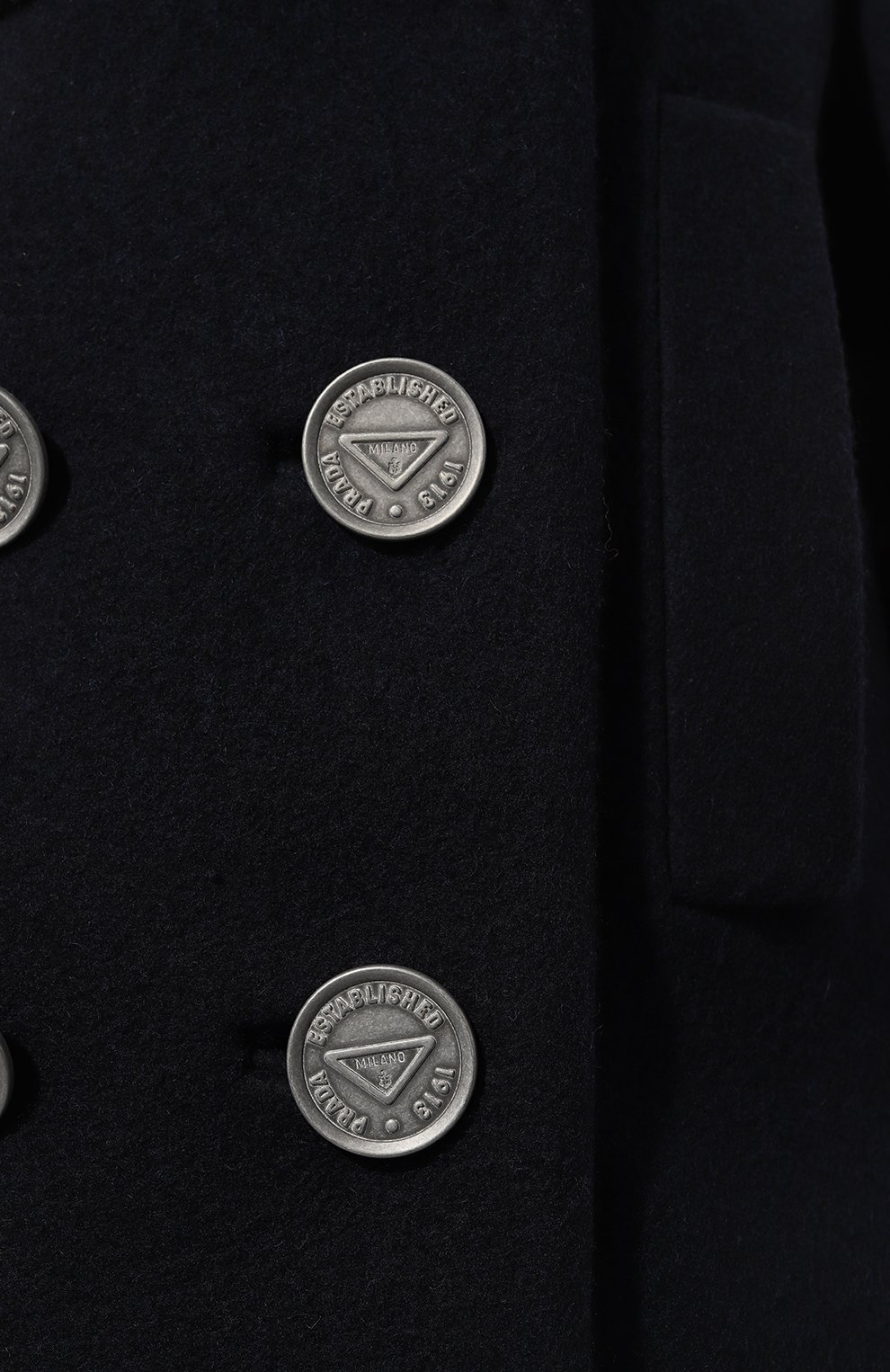 Пальто из шерсти и кашемира PRADA, арт. P679O-1ZY2-F0AG7-212, фото 5