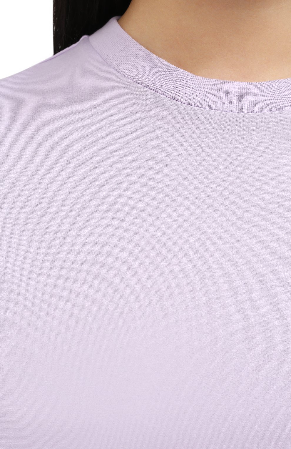 Хлопковая футболка ACNE STUDIOS сиреневого цвета по цене 18700 руб., арт. AL0195, фото 5 Хлопковая футболка ACNE STUDIOS, арт. AL0195, фото 5