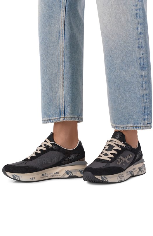 Комбинированные кроссовки Moerun-D Premiata M0ERUND/VAR 8304 Чёрный  M0ERUND/VAR 8304 Фото 2