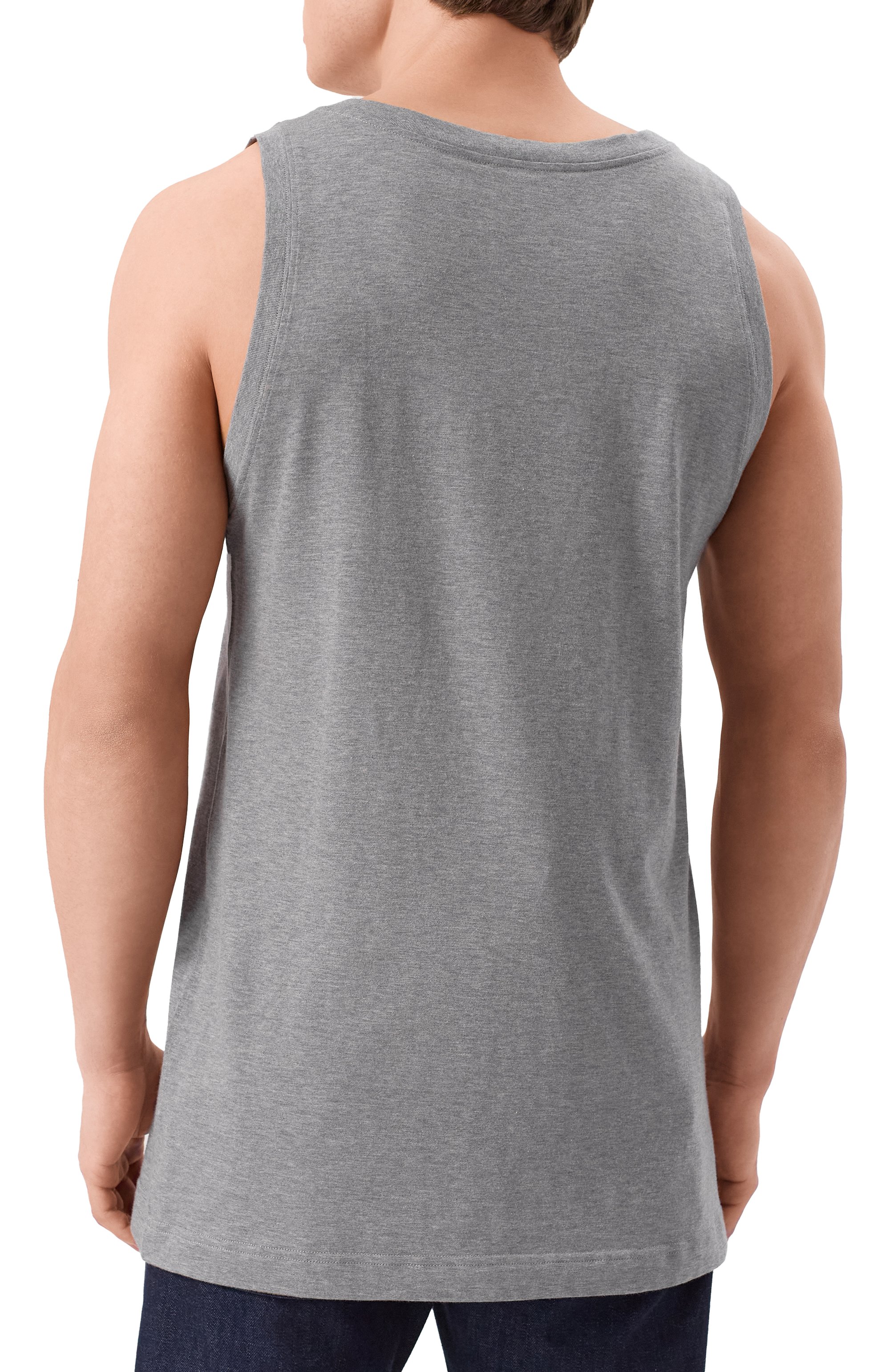 Хлопковая майка DOLCE & GABBANA серого цвета по цене 49950 руб., арт. G8QJ5T/G7N7A, фото 4 Хлопковая майка DOLCE & GABBANA, арт. G8QJ5T/G7N7A, фото 4