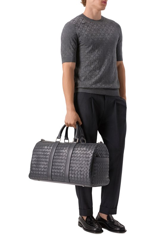 Сумка Intrecciato Duffle medium Bottega Veneta 781053/V2HL1 Серый  781053/V2HL1 Фото 7