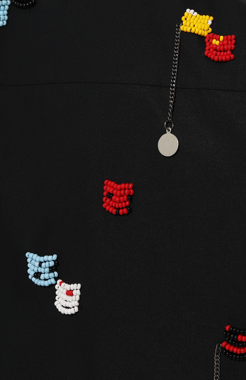 Хлопковая рубашка MSGM черного цвета по цене 49100 руб., арт. 3642MDE182/247475, фото 5 Хлопковая рубашка MSGM, арт. 3642MDE182/247475, фото 5