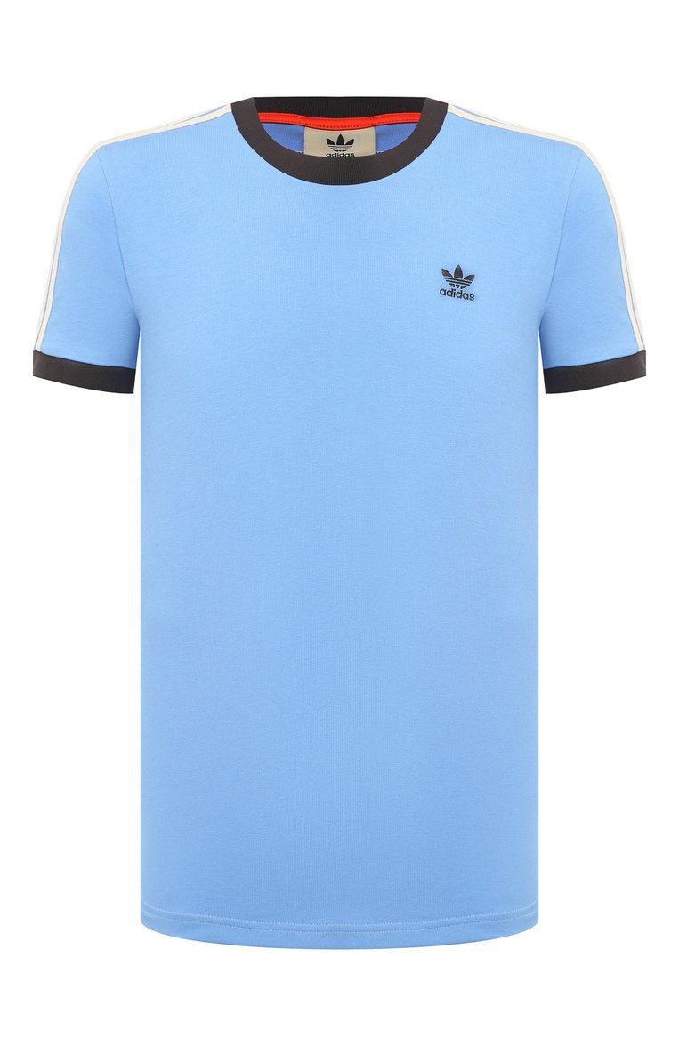 Мужская футболка adidas originals x wales bonner ADIDAS ORIGINALS голубого цвета, арт. GQ9382 | Фото 1 (Стили: Спорт-шик; Материал внешний: Хлопок, Синтетический материал; Принт: Без принта; Кросс-КТ: Спорт, Джерси; Рукава: Короткие; Длина (для топов): Стандартные; Мужское Кросс-КТ: Футболка-одежда)