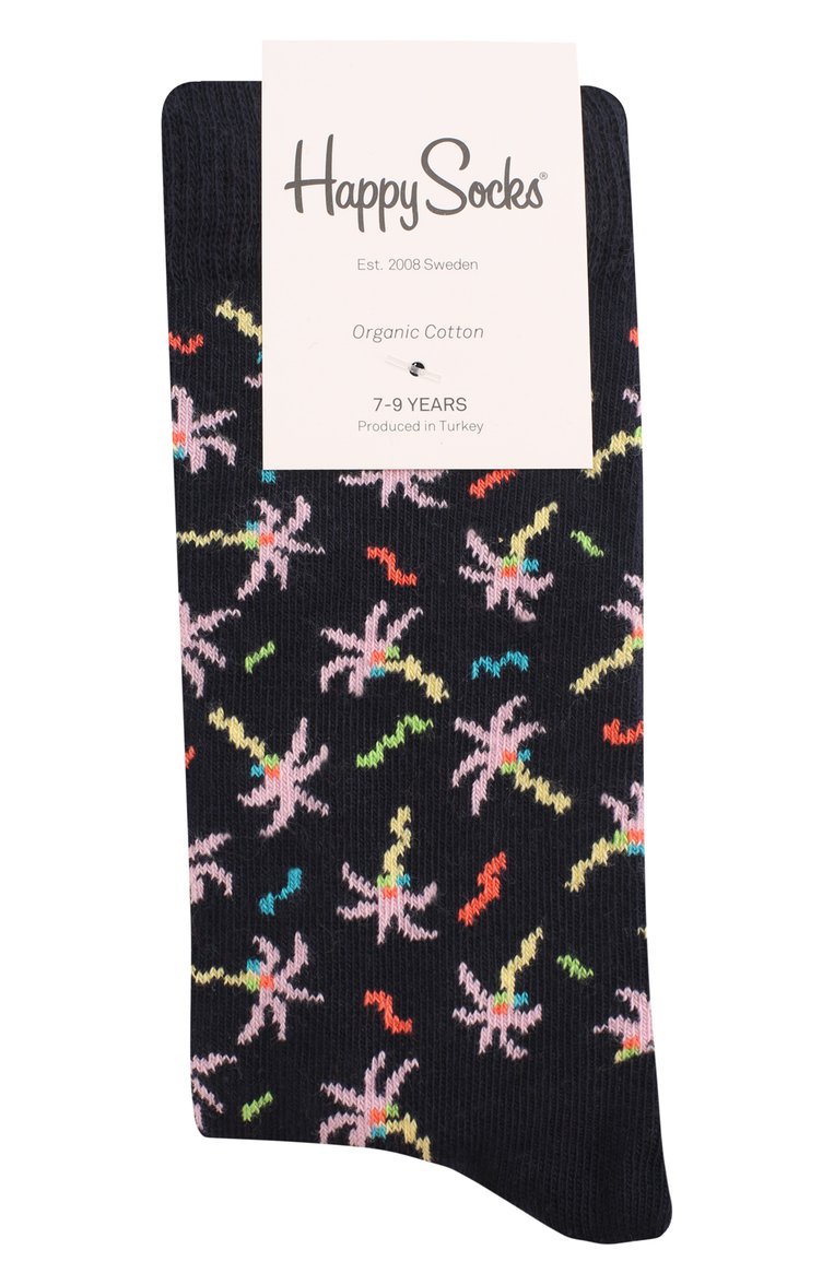 Детские носки HAPPY SOCKS разноцветного цвета, арт. KCFP01 | Фото 1 (Материал: Текстиль, Хлопок; Кросс-КТ: Носки; Материал сплава: Проставлено; Нос: Не проставлено; Мальчики Кросс-КТ: Носки)
