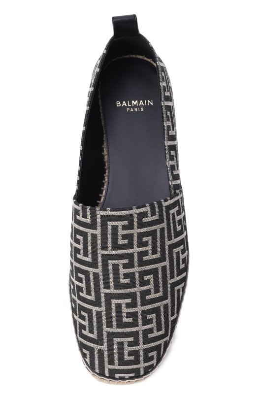 Текстильные эспадрильи Balmain GM1UG394/TMPW Чёрно-белый  GM1UG394/TMPW Фото 5