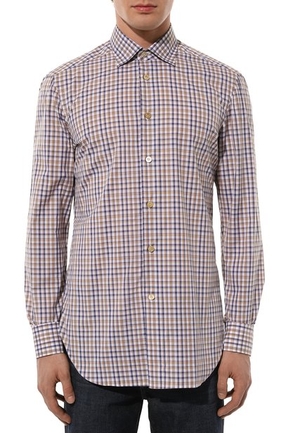 Хлопковая рубашка KITON, арт. UCIH08879, фото 3