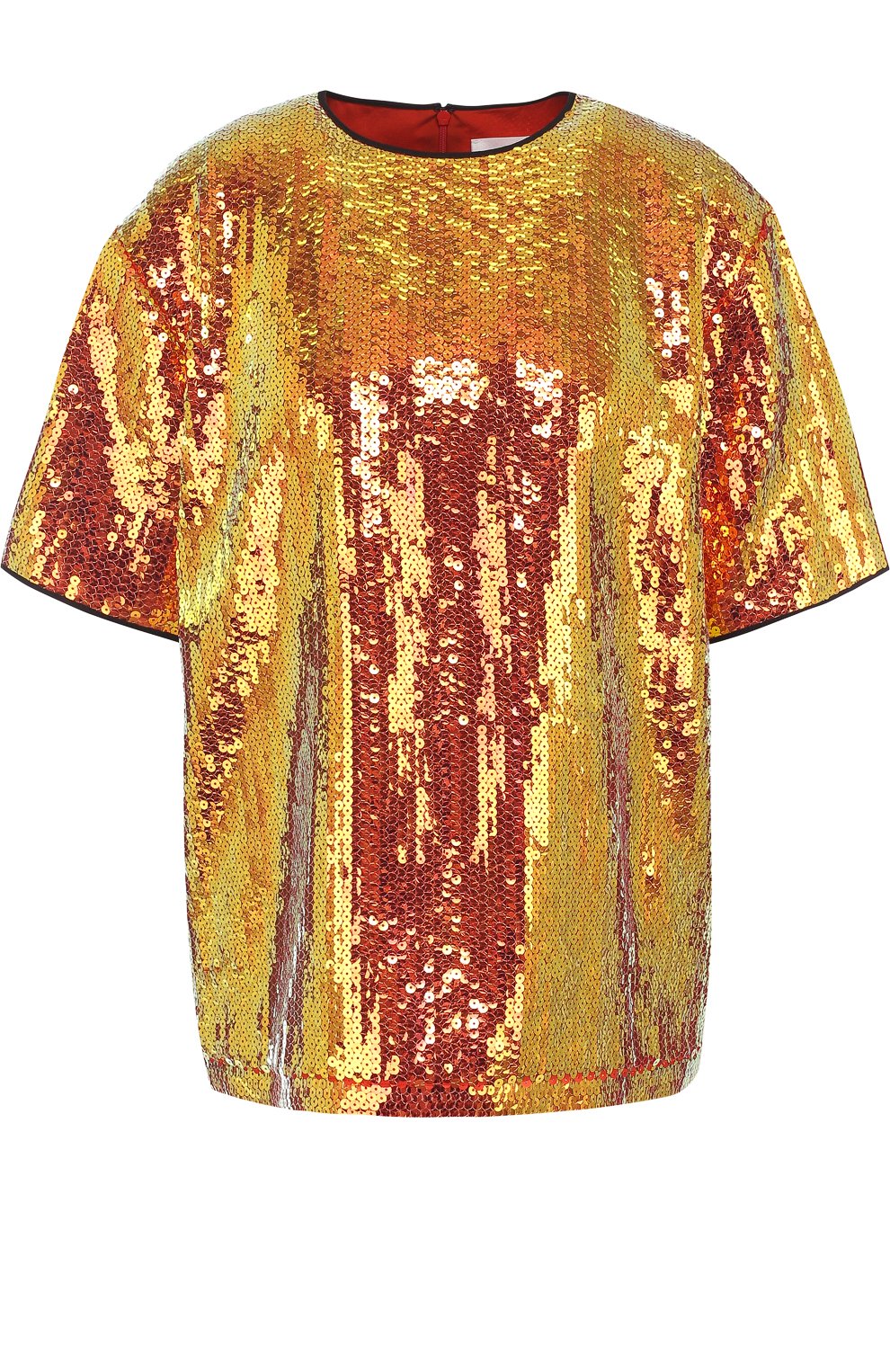 Топ свободного кроя с пайетками VICTORIA, VICTORIA BECKHAM, арт. TPVV 114 PSS18 0VERLAP SEQUIN, фото 1
