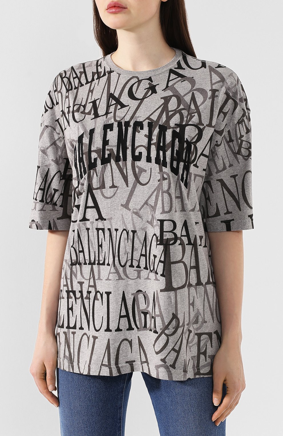 Хлопковая футболка BALENCIAGA, арт. 571205/TEVA4, фото 3