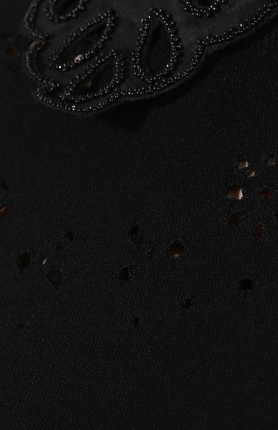 Платье из вискозы VALENTINO черного цвета по цене 229000 руб., арт. RB3KDA07LWG, фото 5 Платье из вискозы VALENTINO, арт. RB3KDA07LWG, фото 5