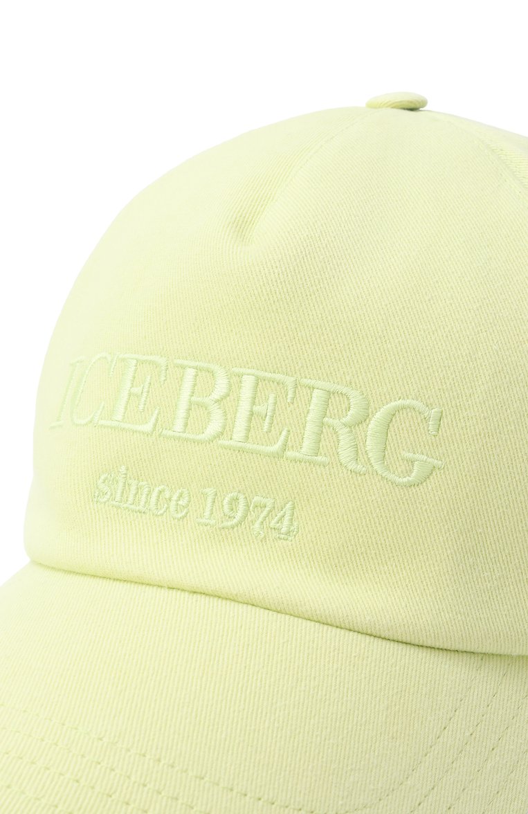 Мужская хлопковая бейсболка ICEBERG  цвета, арт. P24E I1P1/7103/6920 | Фото 4 (Материал: Текстиль, Хлопок; Нос: Не проставлено; Автоматизация состава: Проставлено)