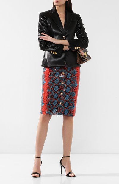 Кожаная юбка VERSACE, арт. A83011/A229292, фото 2