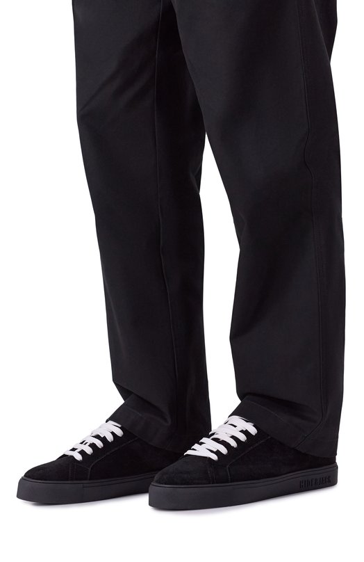 Замшевые кеды Oil Hide and Jack E0ILLMBLKBLK-MTB Чёрный  E0ILLMBLKBLK-MTB Фото 3