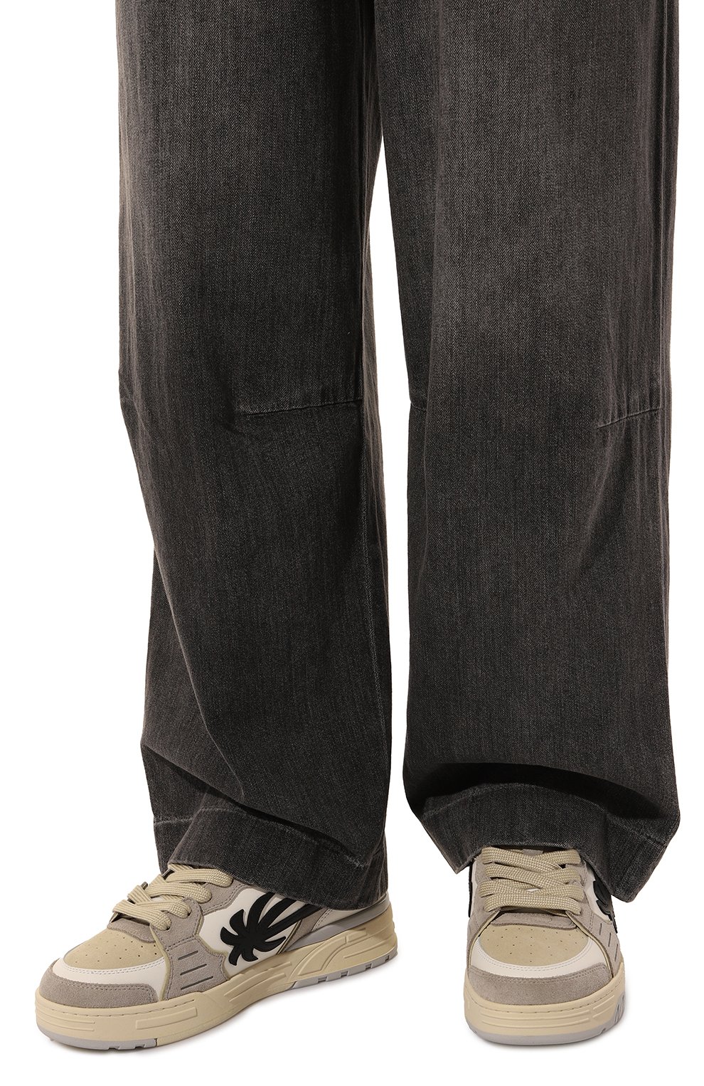 Комбинированные кеды venice PALM ANGELS, арт. PMIA101F24LEA002, фото 3