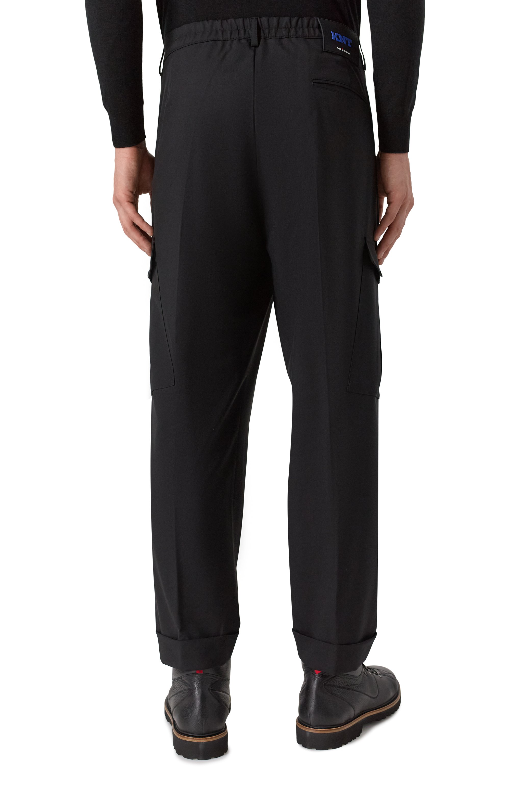 Шерстяные брюки-карго KITON, арт. UPKN024K0371109, фото 4