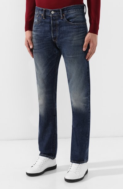 Джинсы прямого кроя RRL синего цвета по цене 52750 руб., арт. 782658886, фото 3 Джинсы прямого кроя RRL, арт. 782658886, фото 3