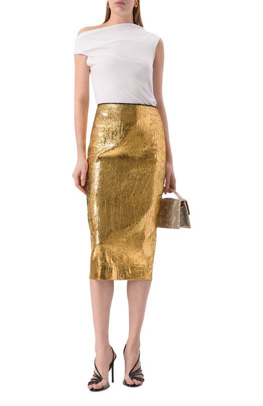 Хлопковый топ Dries Van Noten 011111/2603 Белый  011111/2603 Фото 2