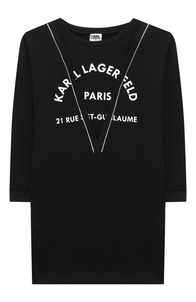 Хлопковое платье KARL LAGERFELD KIDS, арт. Z12156, фото 1