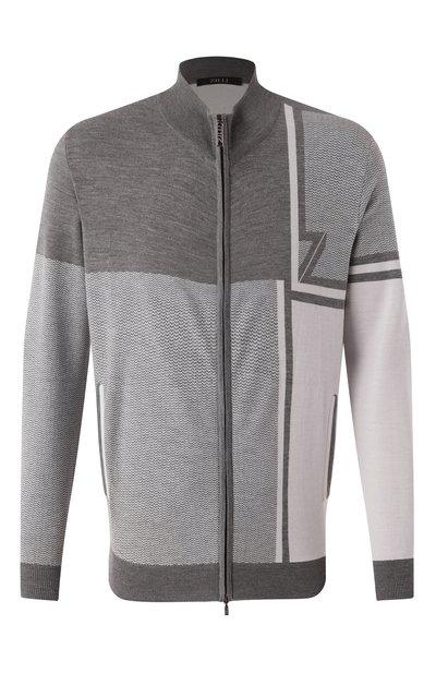 Мужской кардиган из шерсти и шелка ZILLI, арт. JSS003M0240VZDTB0