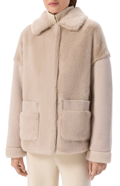 Дубленка из экомеха DIEGO M, арт. 25IM-B253/25IT-246, фото 3