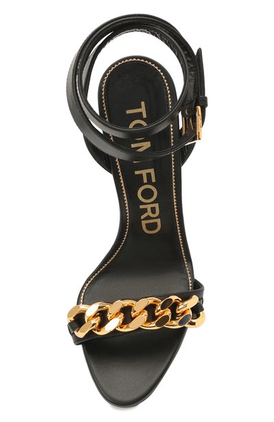 Комбинированные босоножки chain TOM FORD, арт. W2910T-LCL153, фото 5