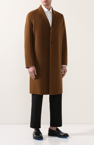 Кожаные пенни-лоферы BOSS темно-синего цвета по цене 38000 руб., арт. 50428738, фото 2 Кожаные пенни-лоферы BOSS, арт. 50428738, фото 2