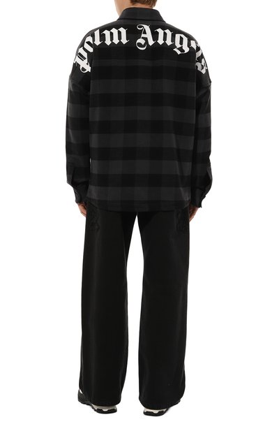 Хлопковая рубашка PALM ANGELS, арт. PMES002C99FAB001, фото 2