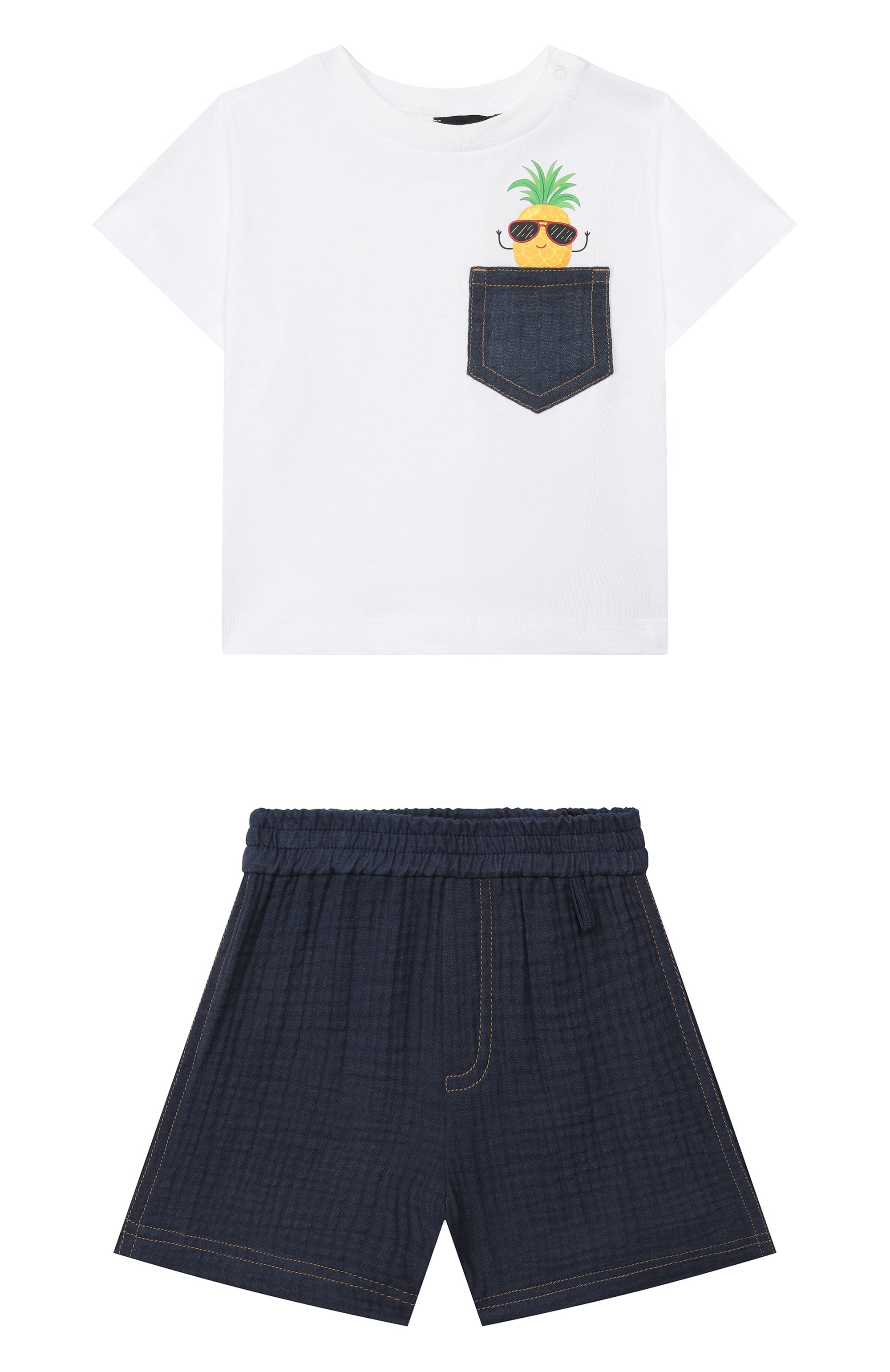 Комплект из футболки и шорт MONNALISA, арт. 28G508, фото 1
