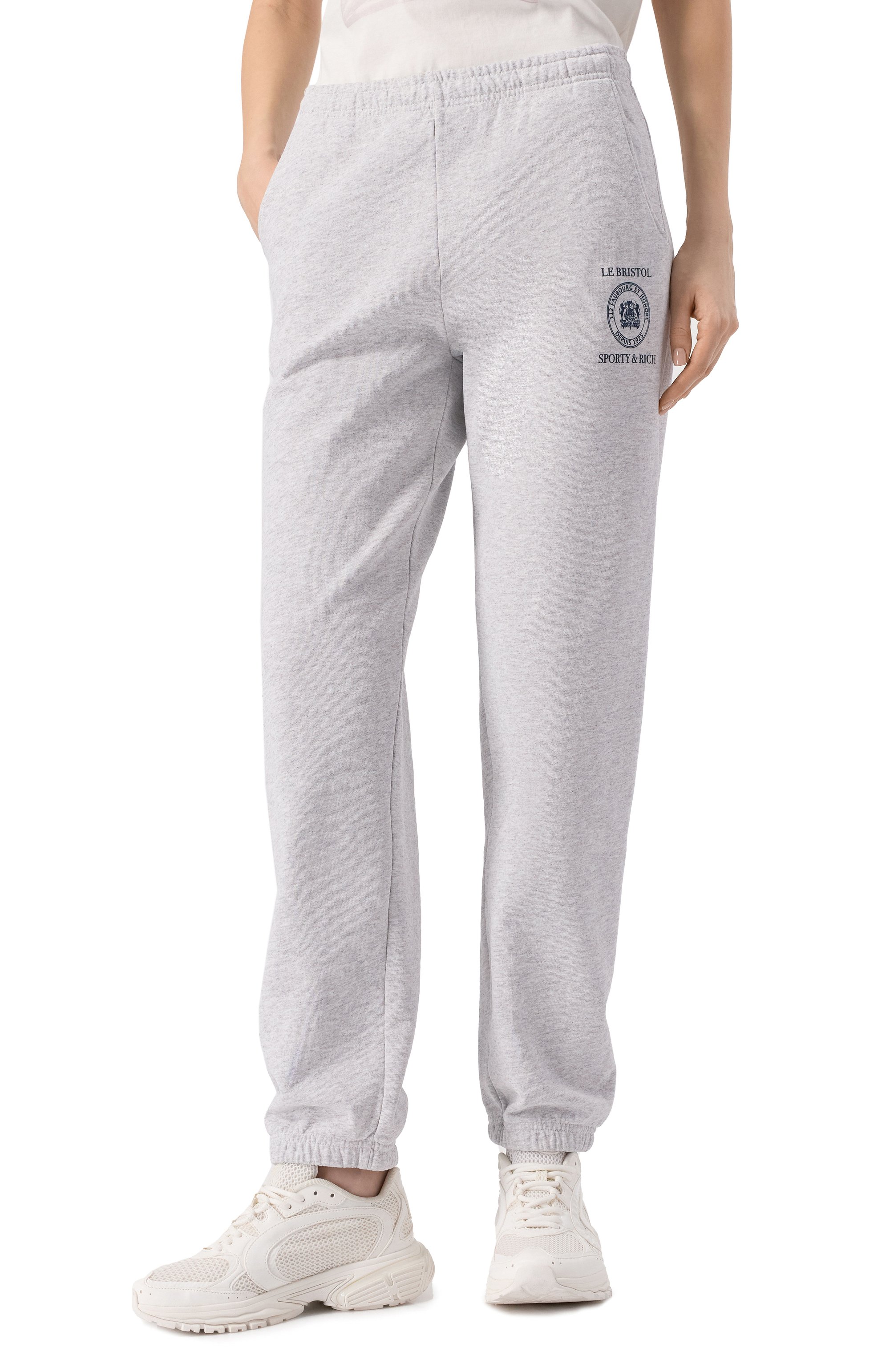 Хлопковые джоггеры sporty & rich x le bristol paris SPORTY AND RICH, арт. PA036517620GY03, фото 6