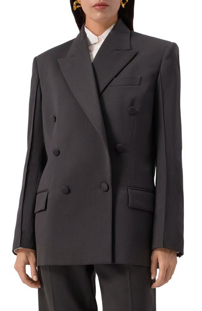 Шерстяной жакет GOOROO серого цвета по цене 139320 руб., арт. JT031-3000-902-SS25, фото 3 Шерстяной жакет GOOROO, арт. JT031-3000-902-SS25, фото 3