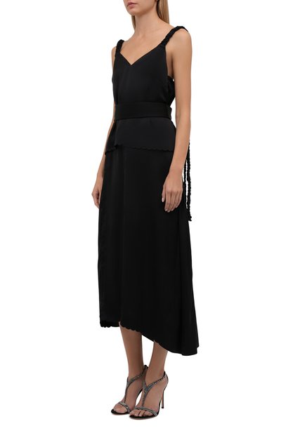 Платье из шелка и вискозы JIL SANDER, арт. JSCT502680-WT290900, фото 3