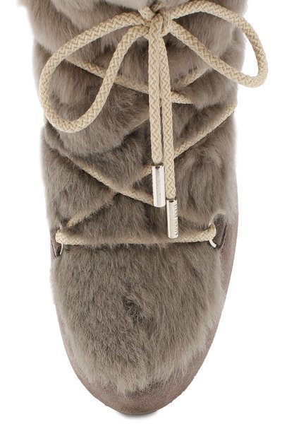 Замшевые сапоги yves salomon x moon boot YVES SALOMON бежевого цвета по цене 53250 руб., арт. 20WAC708XXMERL, фото 5 Замшевые сапоги yves salomon x moon boot YVES SALOMON, арт. 20WAC708XXMERL, фото 5